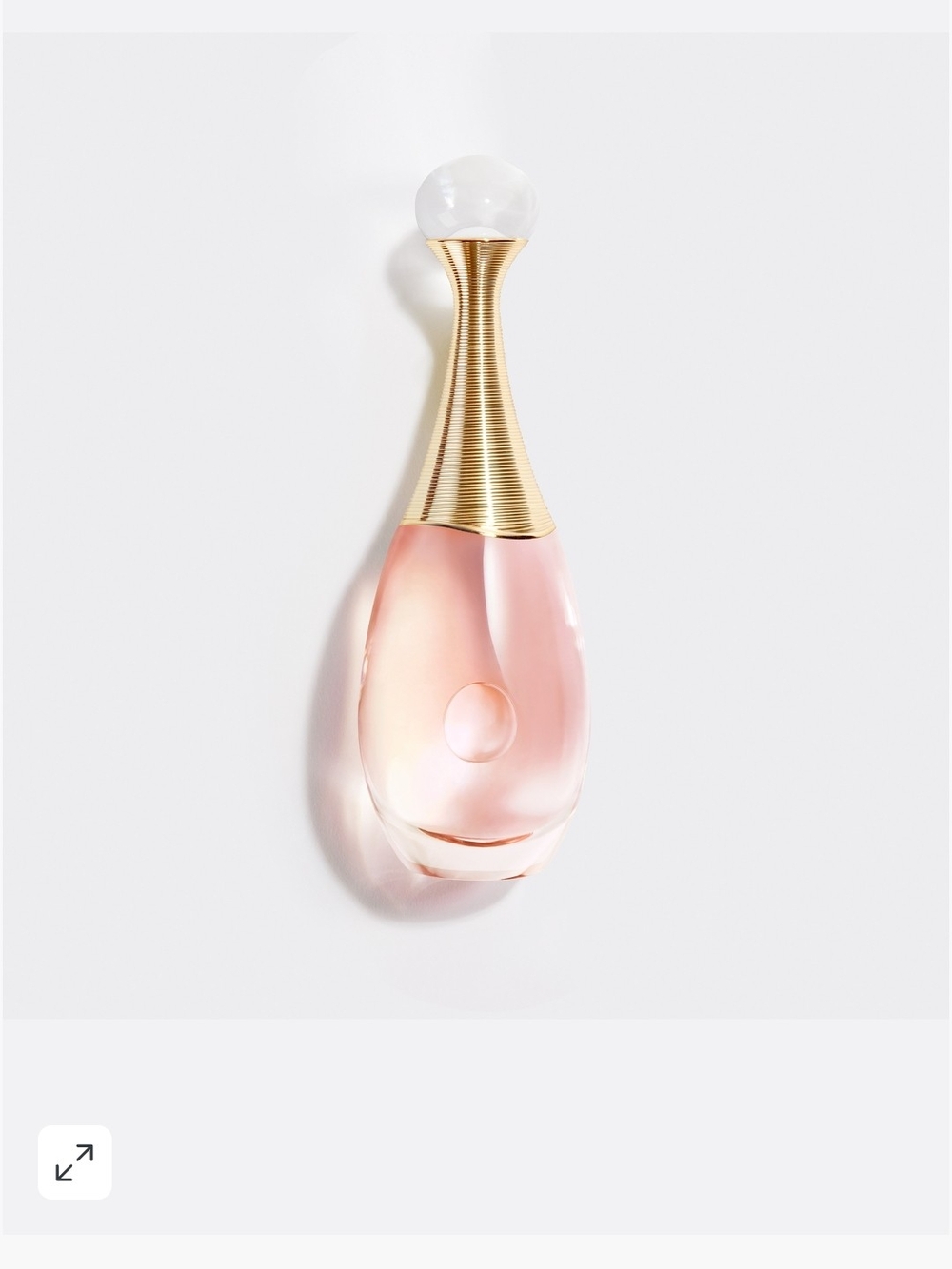Dior Body Oil Bottle in Pink and Gold